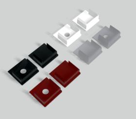 Zakończenie 20x20 z otworem białe